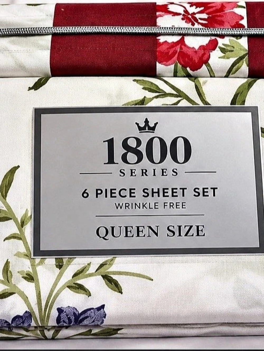 1800 Series 6 Piece Sheet Set Floral Queen Sheet Set NWT
